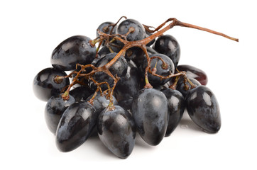 Juicy Grapes on white background