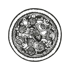 pizza sketch