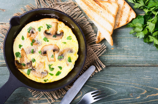 omelet with mushrooms