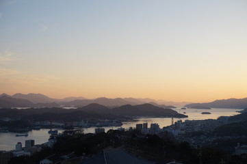 尾道　夕焼け