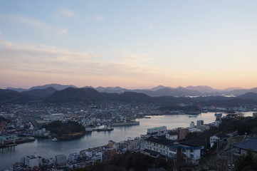 尾道　夕焼け