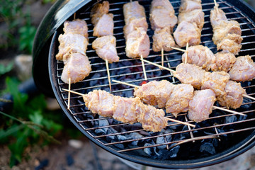 Barbeque on the grill