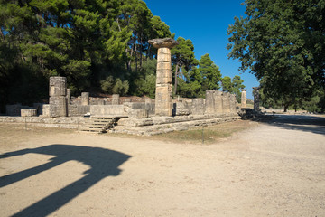 Heratempel,  Antikes Olympia, Peloponnes, Griechenland.17018.jpg