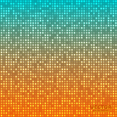 Vector abstract bright mosaic gradient orange blue background