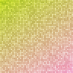 Vector abstract bright mosaic gradient yellow pink background