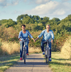 Fahrrad fahren in der Natur