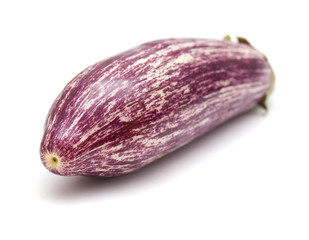 stripy eggplant isolated