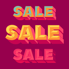 Abstract template. Retro style, neon glow design of 90s