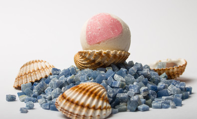 Salt bath bombs, essential oils, aromatherapy, spa