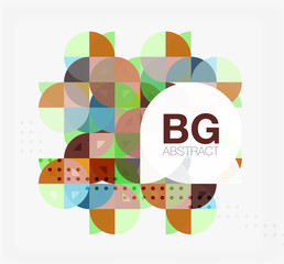 Colorful circle elements