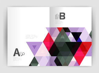 Mosaic triangle annual report template