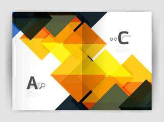 Modern business brochure or leaflet A4 cover template
