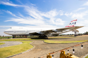 aircraft used already in the park.
