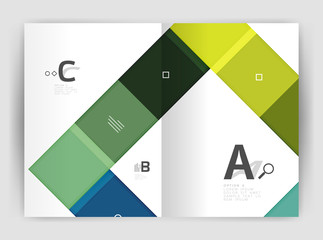 Business a4 business brochure geometrical template