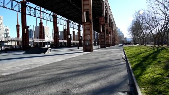 Architecture in Parco Dora Turin