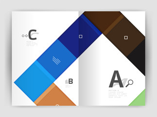 Business a4 business brochure geometrical template