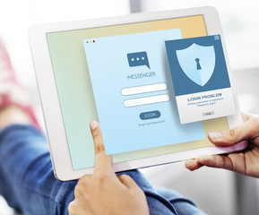 Security Register Account Apply Concept