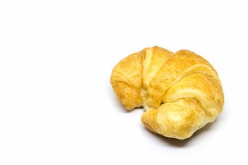 croissant on white background