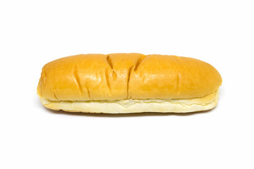 Bread on white background