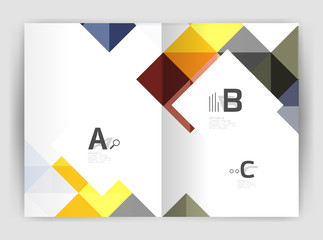 Square annual report brochure a4 print template