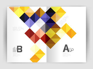 Square annual report brochure a4 print template