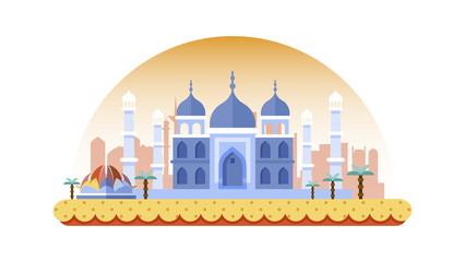 India icon in flat style