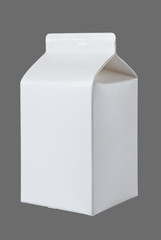 Milk Box per half liter on gray