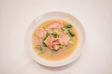Fried noodle with pork, Thai food