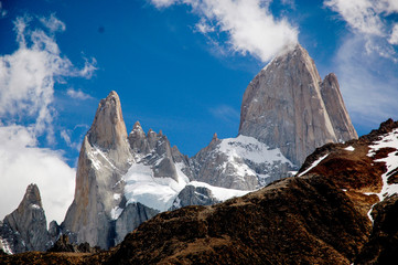 Landsacpe with clouds in Fitz Roy