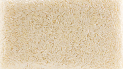 Jasmine rice in a plastic vacuum bag.