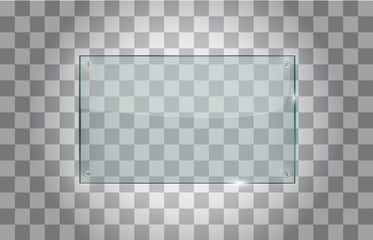 Transparent glass plate