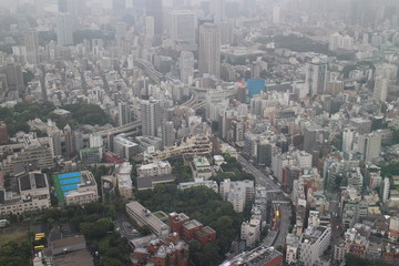 Cityscape over Tokyo