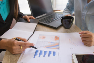 Businessman meeting team present the project .professional investor working with new project. Concept business and financial