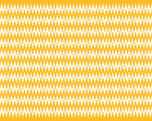 Zigzag patterns in retro colors. Zigzags of green color under zigzag patterns of orange color.