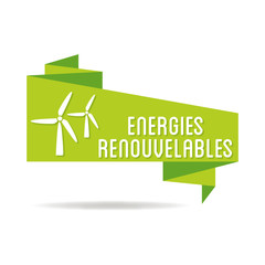Obraz premium Logo énergies renouvelables.