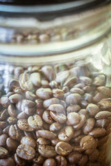 coffee bean in jar can do many coffee cup