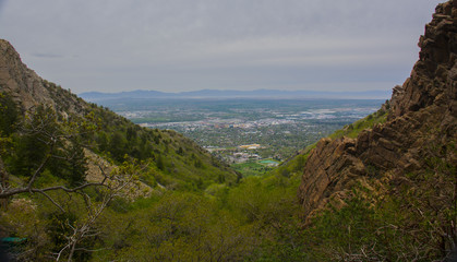 Fototapeta na wymiar View from the Mountains