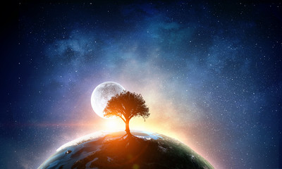 Our unique universe . Mixed media © Sergey Nivens