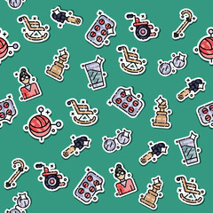 Colored old age pattern