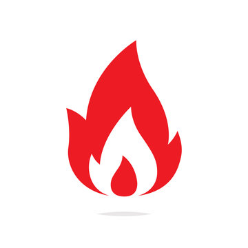 Fire flame icon vector