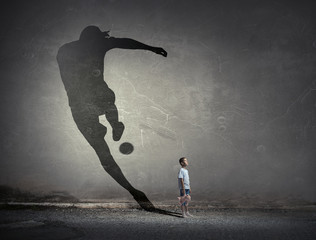 He will be soccer champion . Mixed media
