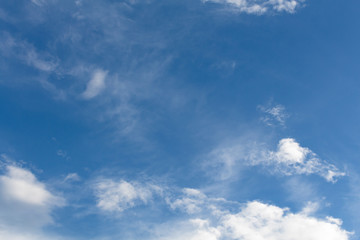 Fototapeta premium blue sky background with tiny clouds