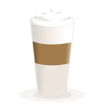 latte macchiato coffee icon