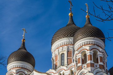 Roof Of Alexander Nevsky Cathedral In Tallinn