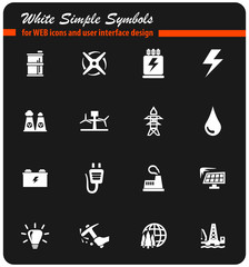 alternative energy icon set