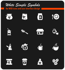 coffee icon set