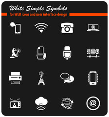 communication icon set