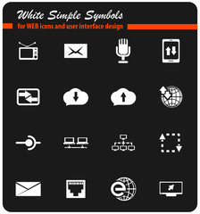 communication icon set