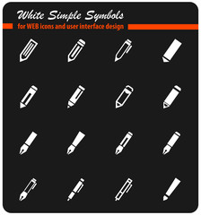 Obraz premium edit icon set