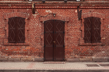 Retro Facade of a House